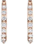 Sereine Обеци Misty от розово злато 14K с 16 естествени диаманта 0.41 кт