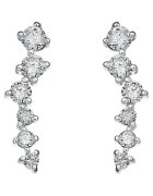 Sereine Обеци Swoon от бяло злато 14K с 12 естествени диаманта 0.46 кт