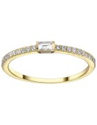 Sereine Пръстен Enchant от жълто злато 14K с 25 естествени диаманта 0.17 кт - размер