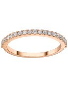 Sereine Пръстен Eternity Tennis от розово злато 14K с 21 естествени диаманта 0.21 кт - размер