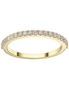 Sereine Пръстен Eternity Tennis от жълто злато 14K с 21 естествени диаманта 0.21 кт - размер