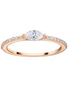 Sereine Пръстен Mirage от розово злато 14K с 21 естествени диаманта 0.35 кт - размер