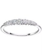 Sereine Пръстен Tresor от бяло злато 14K с 11 естествени диаманта 0.24 кт - размер