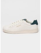 Sergio Tacchini Спортни обувки от еко кожа с велур - Тъмнозелен/Мръснобял