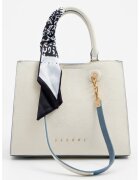 Sisley Чанта за рамо от еко кожа с отделяща се презрамка - Светло бежово