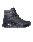 Skechers Боти от еко кожа - Черен/Кафяв
