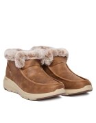 Skechers Дамски боти - Glacial Ultra - кафяви - текстил