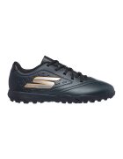 Skechers Футболни обувки Razor 1.5 Jr с лого - Избеляло черно/Мандарина/Tъмносив