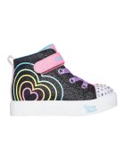 Skechers Кецове Twinkle Toes Heart Steps с LED светлини - Черен/Розово/Син