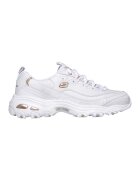 Skechers Кожени спортни обувки D'Lites Fresh Start с лого11 - Бял/Златист