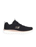 Skechers Мрежести спортни обувки Graceful Get Connected - Черен/Древно злато