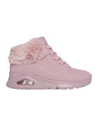 Skechers Непромокаеми боти Uno Gen1 с еко пух - Бял/Черен