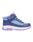 Skechers Непромокаеми боти с велкро - Пастелносин/Черен/Бледо розово