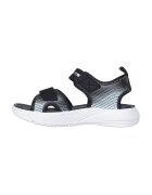 Skechers Сандали Microspec с велкро - Черен/Сребрист