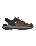 Skechers Сандали Tresmen Menard от еко кожа и текстил - Черен/Кафяв