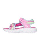 Skechers Сандали Unicorn Dreams с велкро и цветен блок - Бял/Розово
