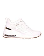 Skechers Скосени спортни обувки от еко кожа с перфорации