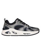 Skechers Скосени спортни обувки Uno Ego с еко кожа и текстил - Виолетов/Бежов