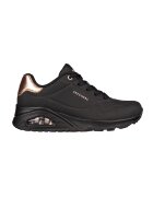 Skechers Скосени спортни обувки Uno - Golden Air - Черен/Розово златисто