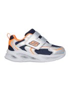 Skechers Спортни обувки Meteor Lights с LED светлини - Оранжев/Сребрист