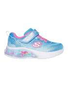 Skechers Спортни обувки My Dreamers Lil Mermaid с LED светлинки - Аквамарин син/Пастелнорозов/Аметист