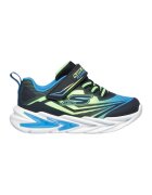Skechers Спортни обувки от еко кожа с графичен дизайн - Неоново зелено/Син