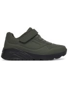 Skechers спортни обувки от синтетичен материал с велкро и дебела подметка - тъмнозелен/черен