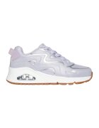 Skechers Спортни обувки с метализирани зони - Светло сив/Бял/Карамел