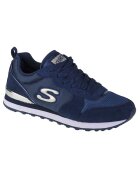 Skechers Спортни обувки с велурени вложки - WIDE FIT - Индигово синьо/Син