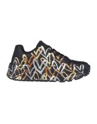 Skechers Спортни обувки Street с принт - Златист/Черен/Сребрист