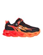 Skechers Спортни обувки Thermo-Flash - Heat-Flux с велкро и светлини - Черен/Оранжев
