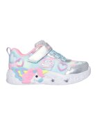 Skechers Спортни обувки Unicorn Charmer с LED светлини и велкро - Тюркоаз/Пастелнорозов/Лилав