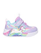 Skechers Спортни обувки Unicorn Chaser с LED светлини - Светлорозов/Светлосин
