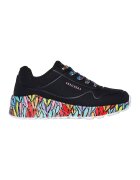Skechers Спортни обувки Uno Lite с принт - Пастелносин/Черен/Оранжев