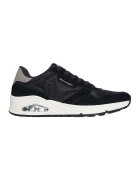 Skechers Спортни обувки Uno Vintage от еко кожа - Черен/Tъмносив