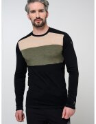 Smartwool Ски блуза с мерино - Черен/Бежов/Sage Green