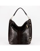 SOFILINE Кафява чанта от естествена кожа с рептилов принт 1915 M9 914472 - - 33x31x14
