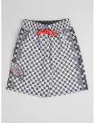 Sprayground Двуцветно шорти с каре - Мръснобял/Tъмносив