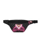 Sprayground Карирана чанта за кръста с регулируема презрамка - Черен/Сив/Розово