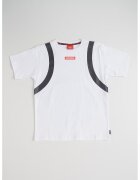 Sprayground Тениска с принт и пришито лого - Бял/Многоцветен