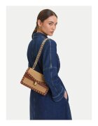 Steve Madden Дамска чанта SM13001778 - Текстил - Черен/Кафяв