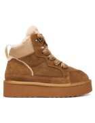 Steve Madden Дамски кецове - естествена кожа - кафяви