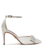 Steve Madden Дамски обувки - бели - синтетика/текстил - модел с панделка