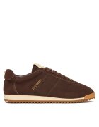 Steve Madden Дамски спортни обувки модел 880 - цвят шоколадово кафяво - естествена кожа