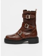 Steve Madden Кожени боти Clipper с квадратен връх и тока