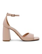 Steve Madden Кожени сандали с каишка на глезена и масивен ток