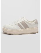 Steve Madden Маратонки Navida с платформа - Бял/Сив