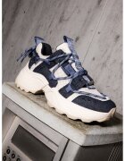 Steve Madden Масивни спортни обувки Tazmania с мрежа - Златист/Слонова кост