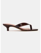 Steve Madden Сандали от велур Tracie с котешки ток и разделител за палеца