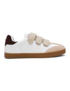 Steve Madden Спортни обувки Daybreak от велур и кожа с велкро - Златист/Слонова кост